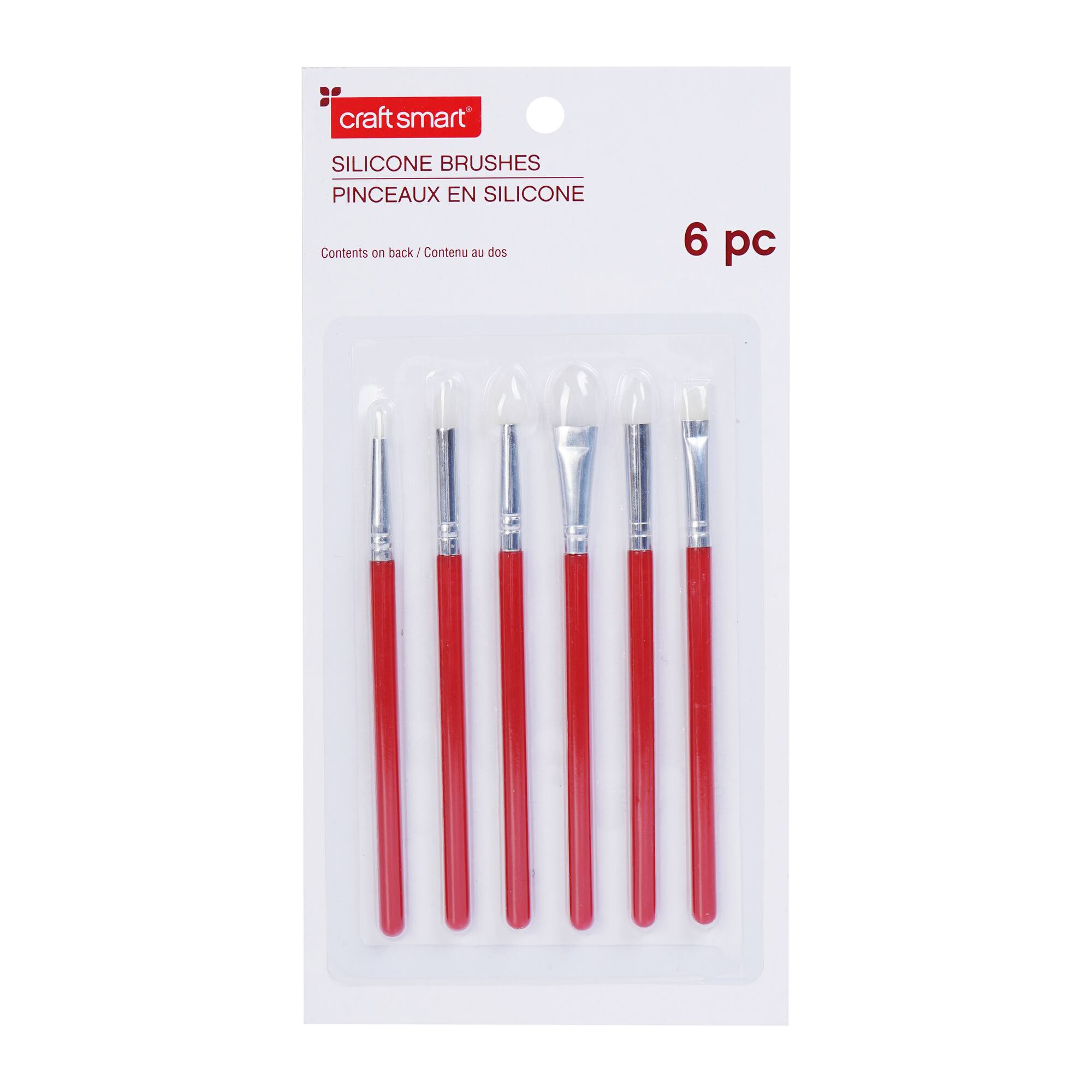 6 Piece Silicone Brush Set by Craft Smart®